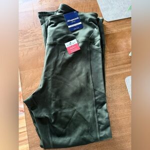 Aeropostale Sport Green Leggings with Pockets
